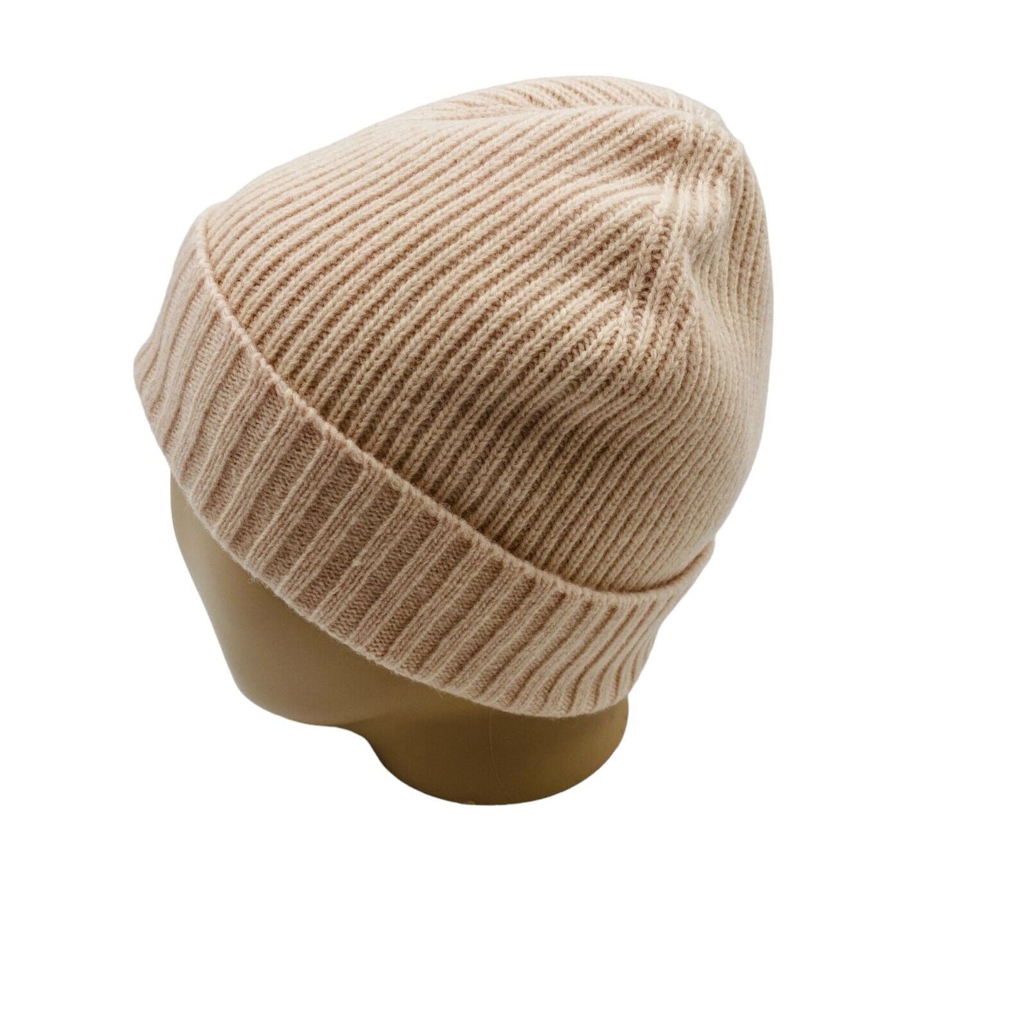 GANT Light Pink Unisex Wool Blend Lined Beanie Hat One Size