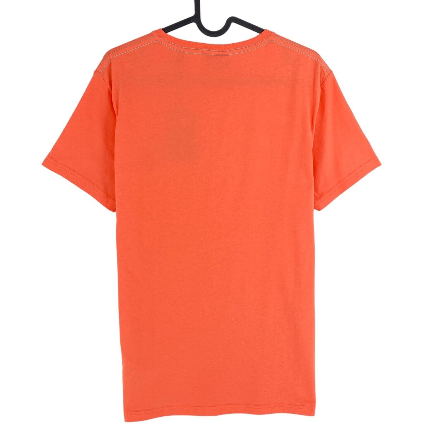 GANT T-Shirt mit Rundhalsausschnitt und kontrastierendem Logo in Pink und Orange, Größe M