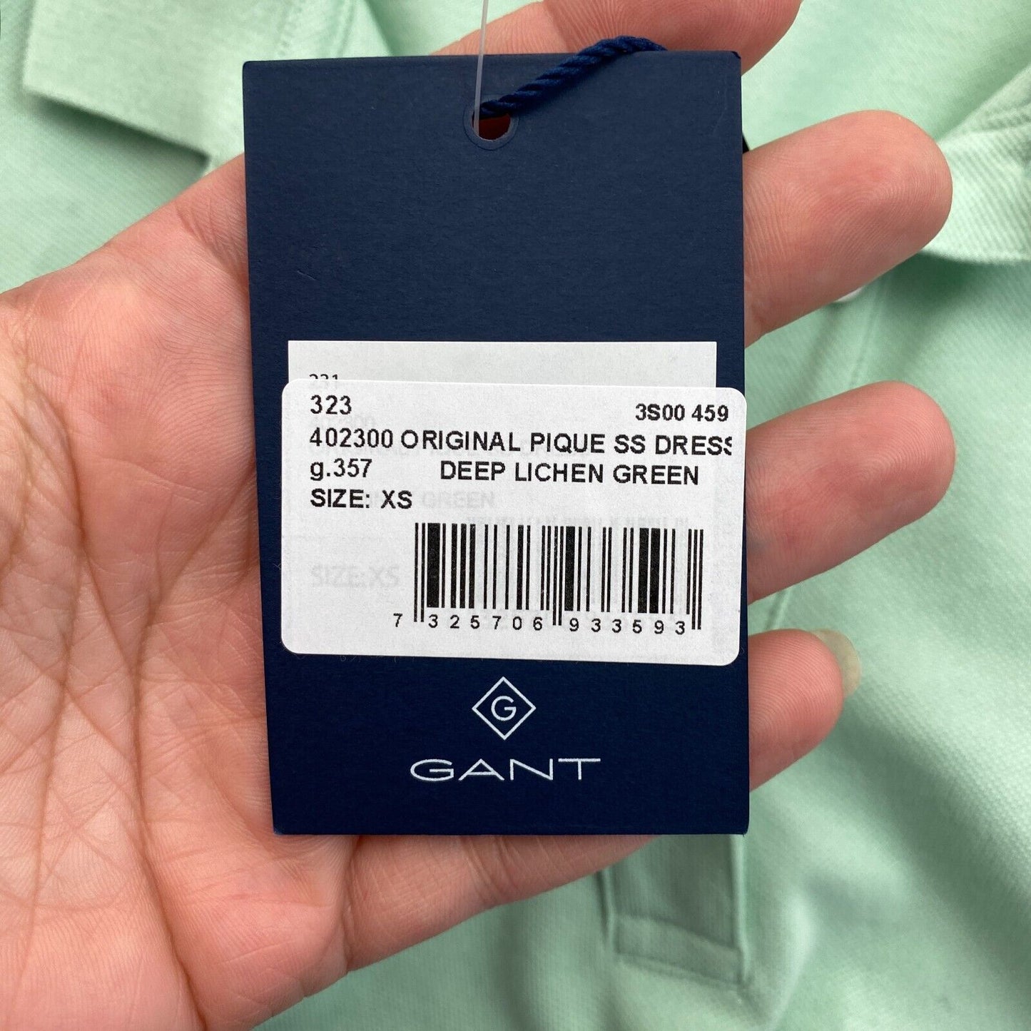 GANT Women Green Original Pique Dress Size XS