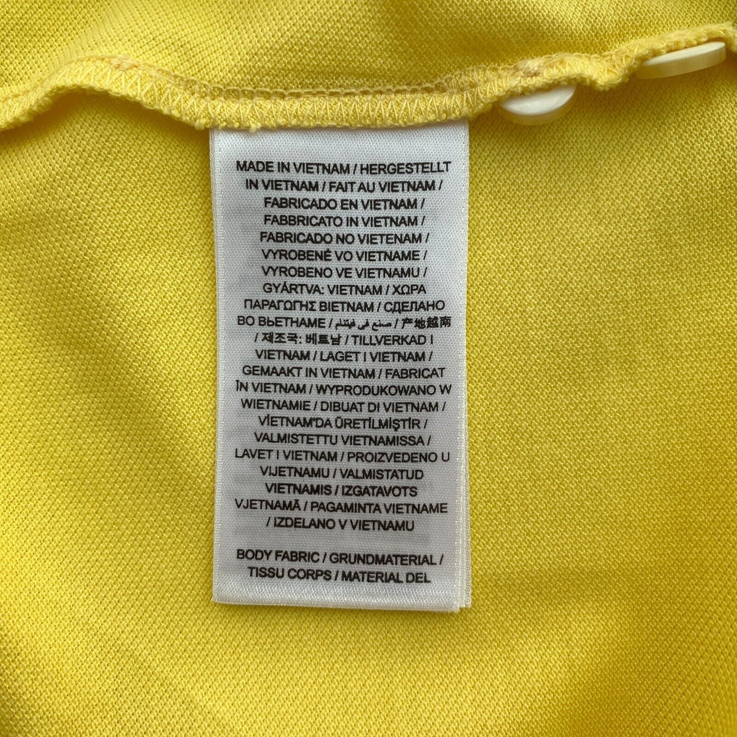 GANT Yellow Contrast Tipping Pique Rugger Polo Shirt Size M