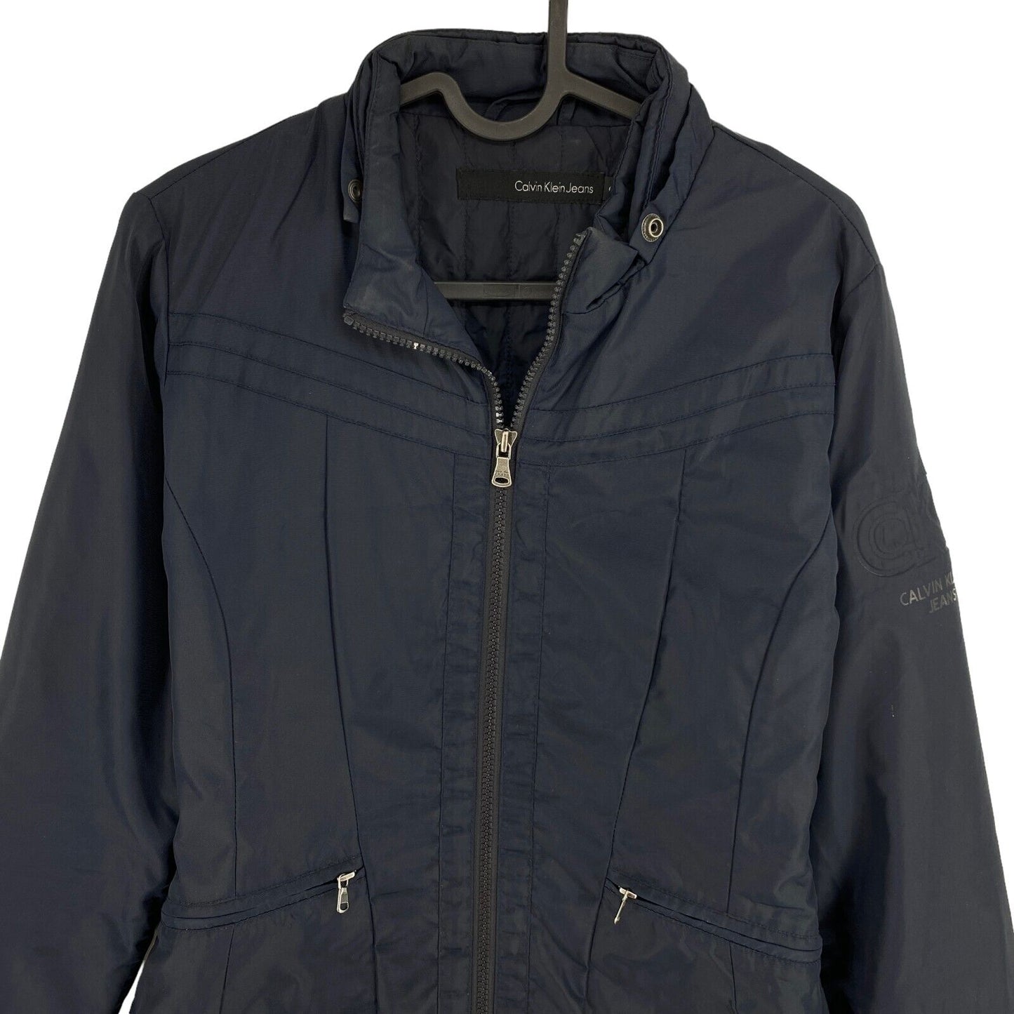 Calvin Klein Navy Blue Padded Jacket Coat Size S