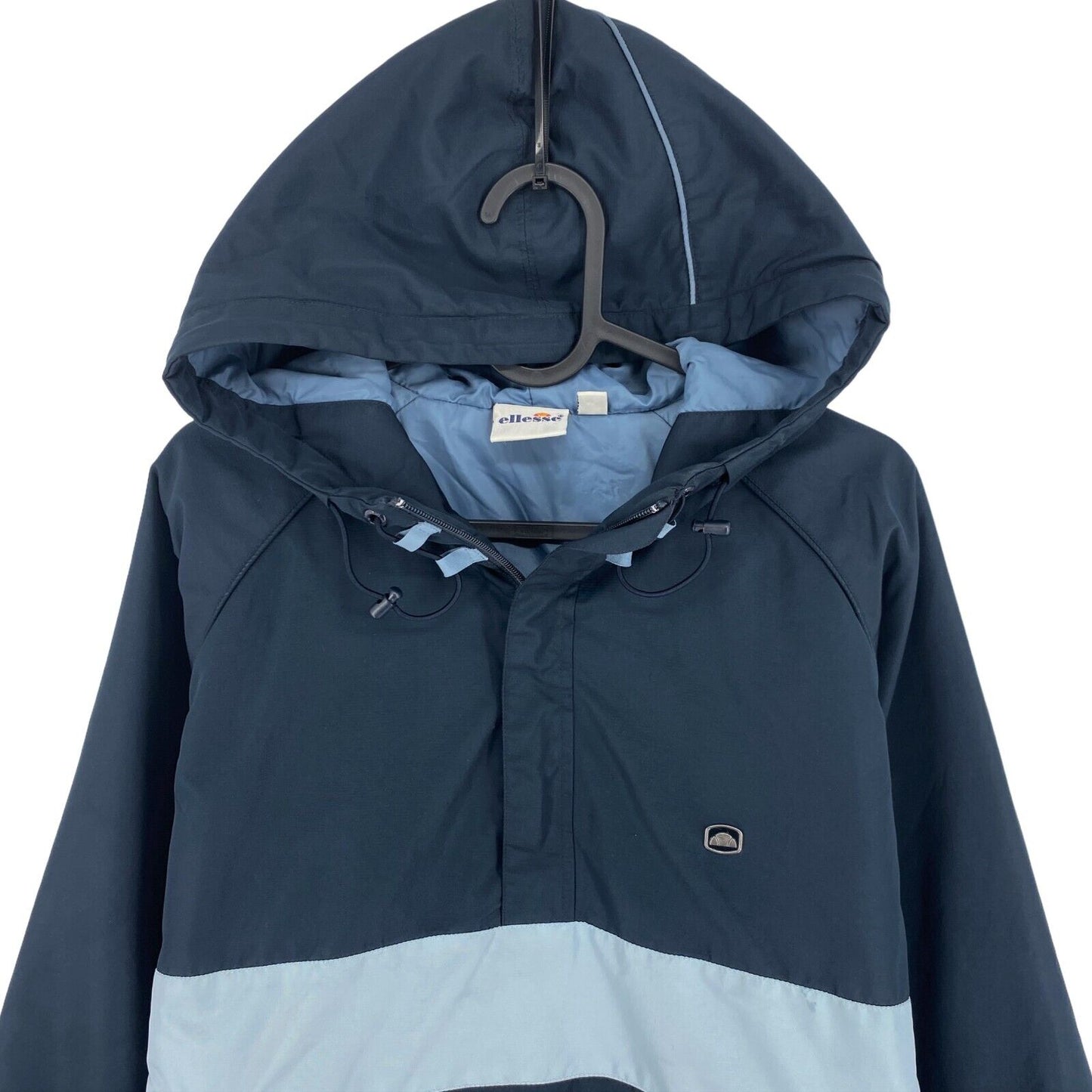 ELLESSE Veste Anorak à capuche bleu marine Taille M