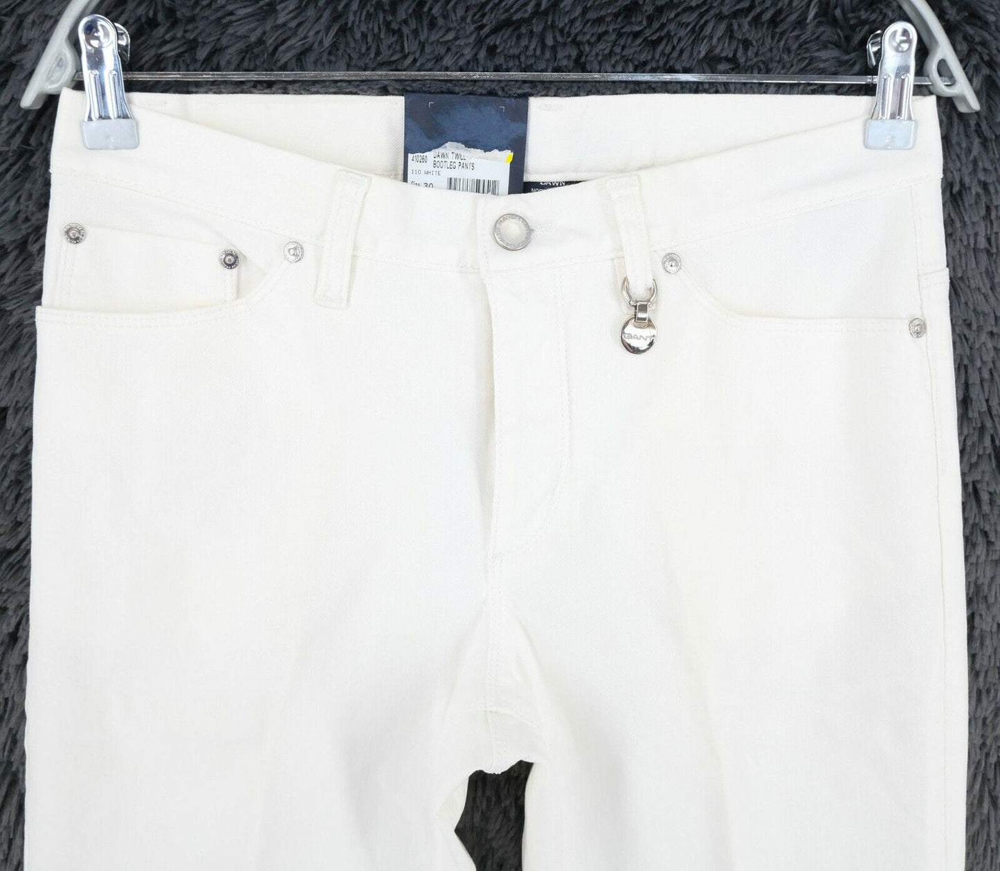 GANT White Dawn Twill gewachste Bootleg-Hose, Größe W28 L34 W30 L34