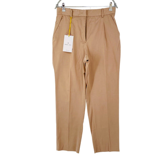 Manuel Ritz Women Brown Regular Straight Fit Dress Trousers IT 44 W29