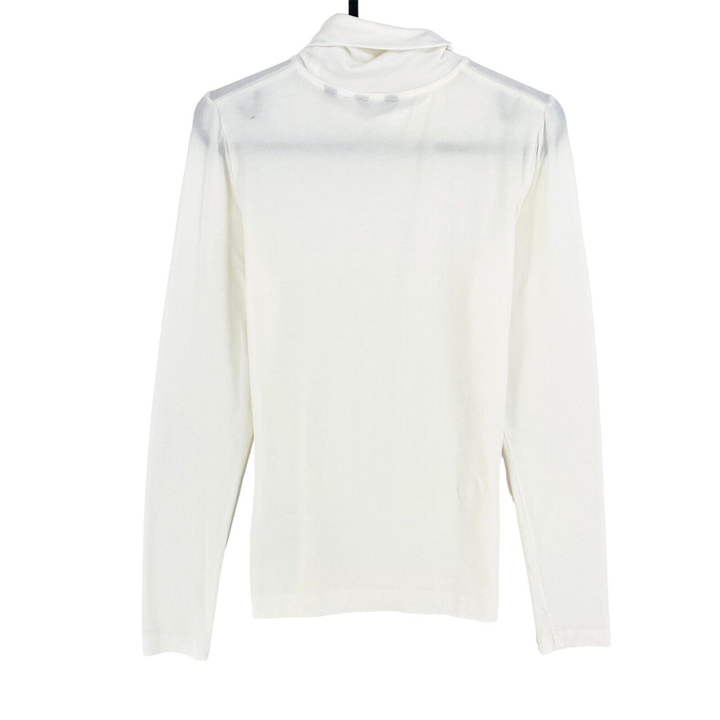 GANT White Jersey Long Sleeves Turtle Neck T Shirt Size S