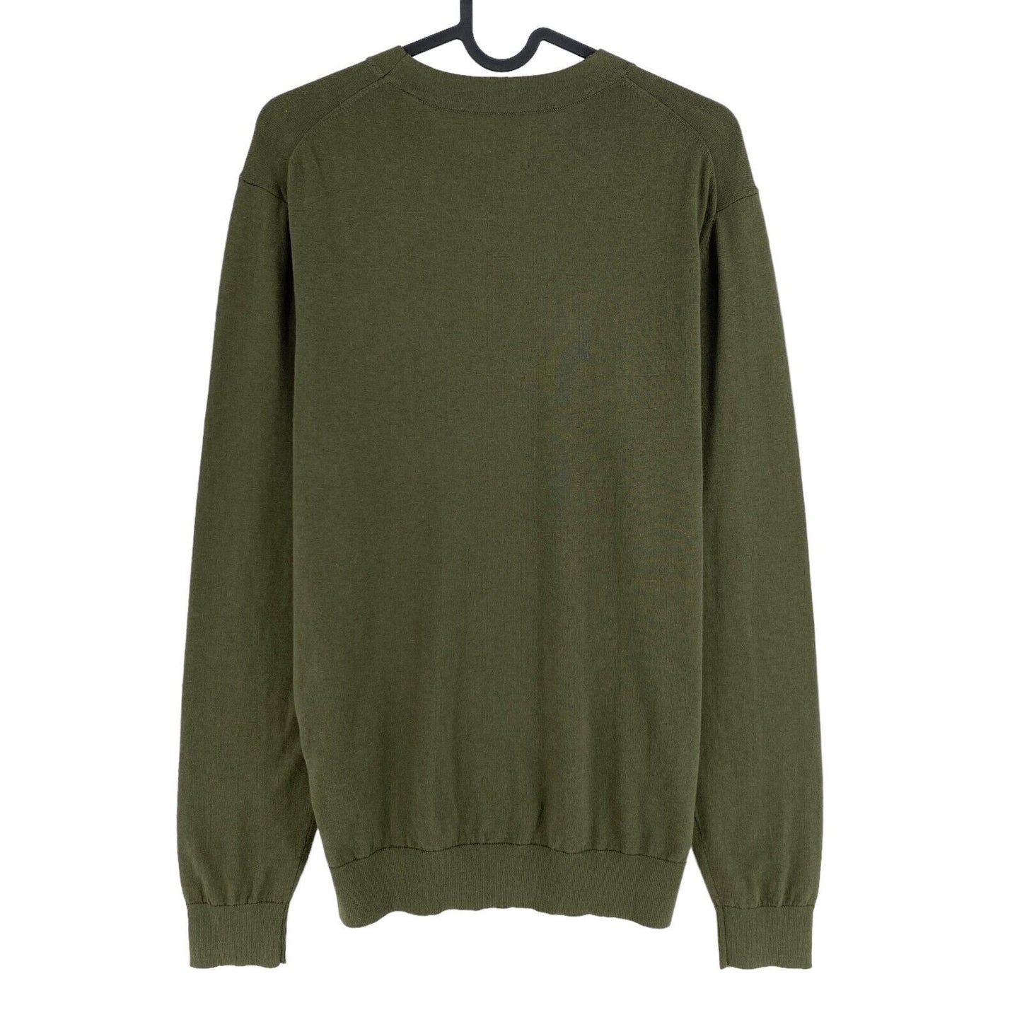 GANT Green Cotton Cashmere Crew Neck Sweater Pullover Size M