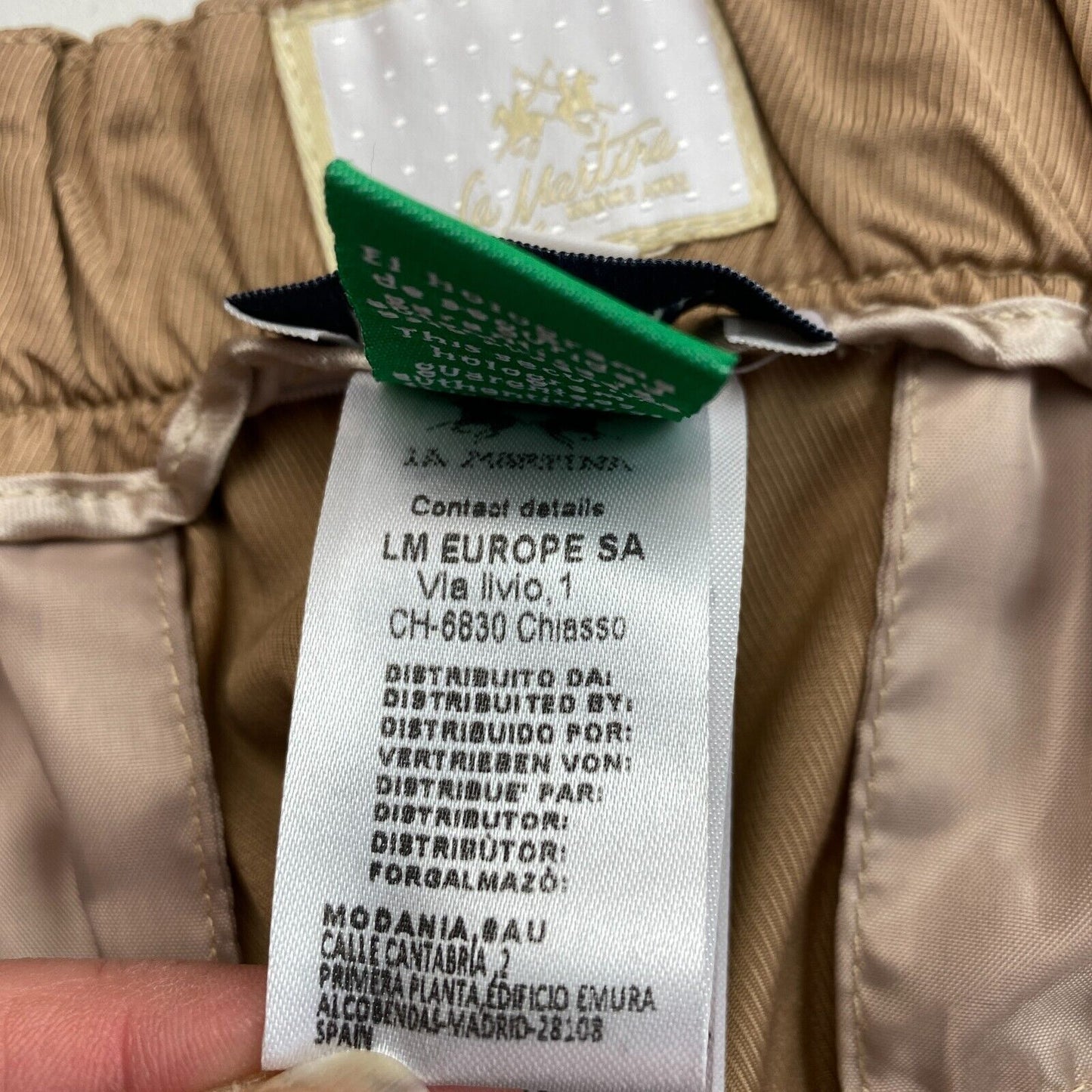 LA MARTINA Pantalon cargo en sergé de viscose marron Taille W29