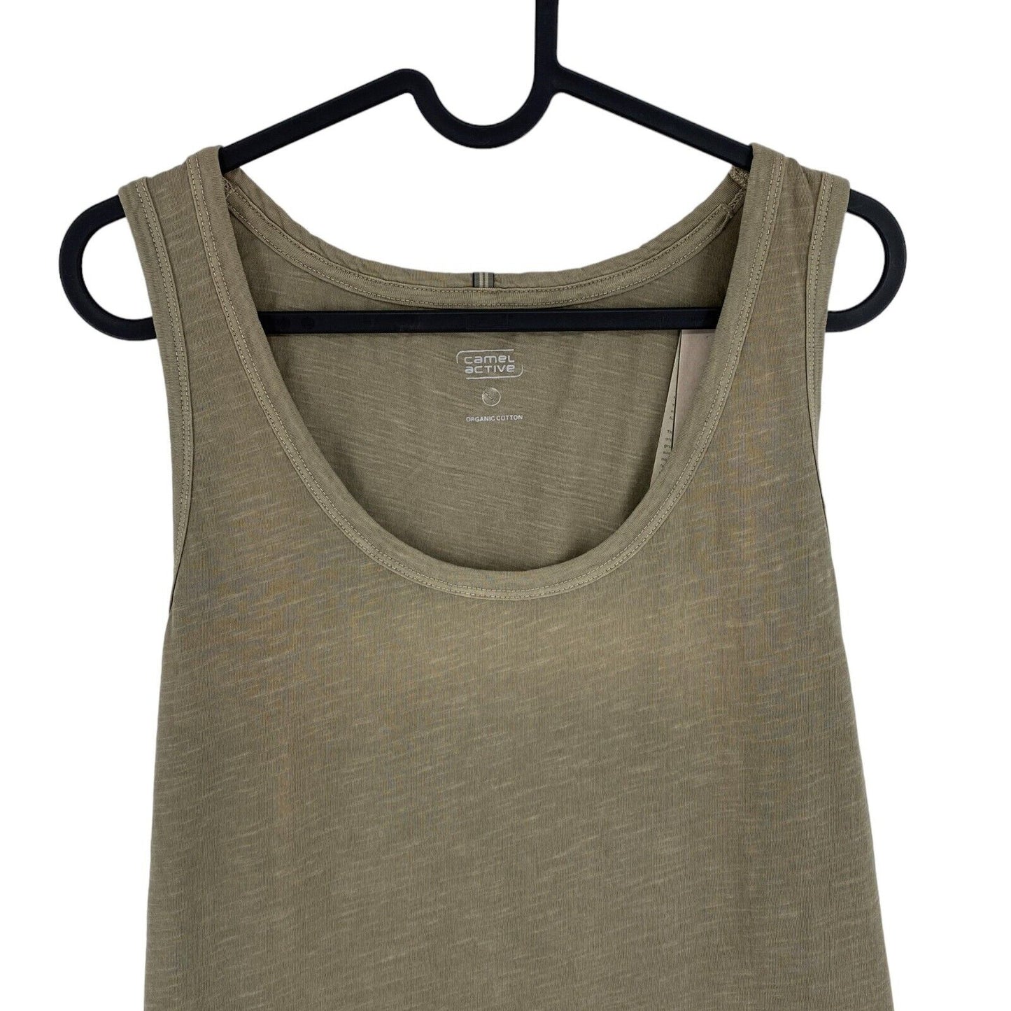 CAMEL ACTIVE Greenish Brown Scoop Neck Tank Top Size S