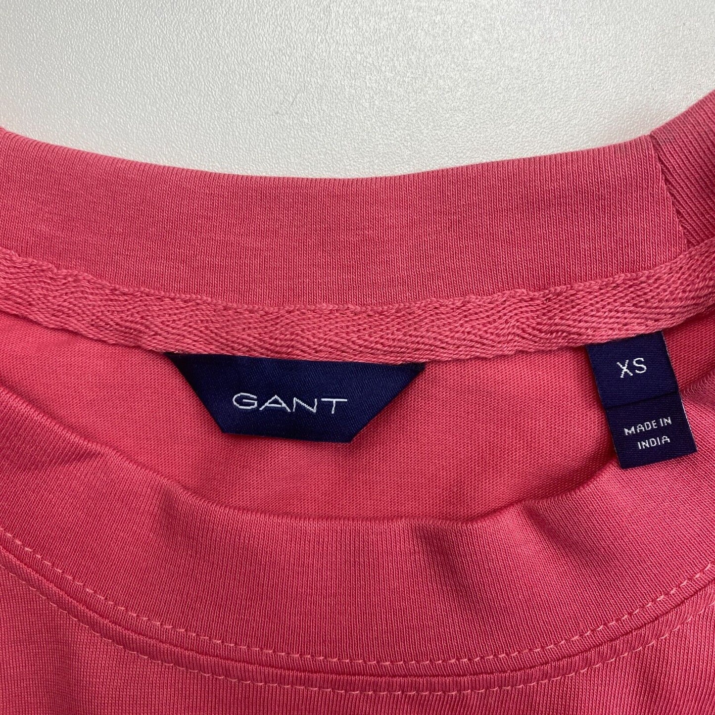 GANT Women Pink Icon G Essential Crew Neck Short Sleeves T Shirt Size XS