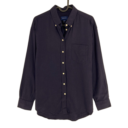 GANT Navy Blue Cotton Blend Shirt Size EU 34 UK 6 US 4