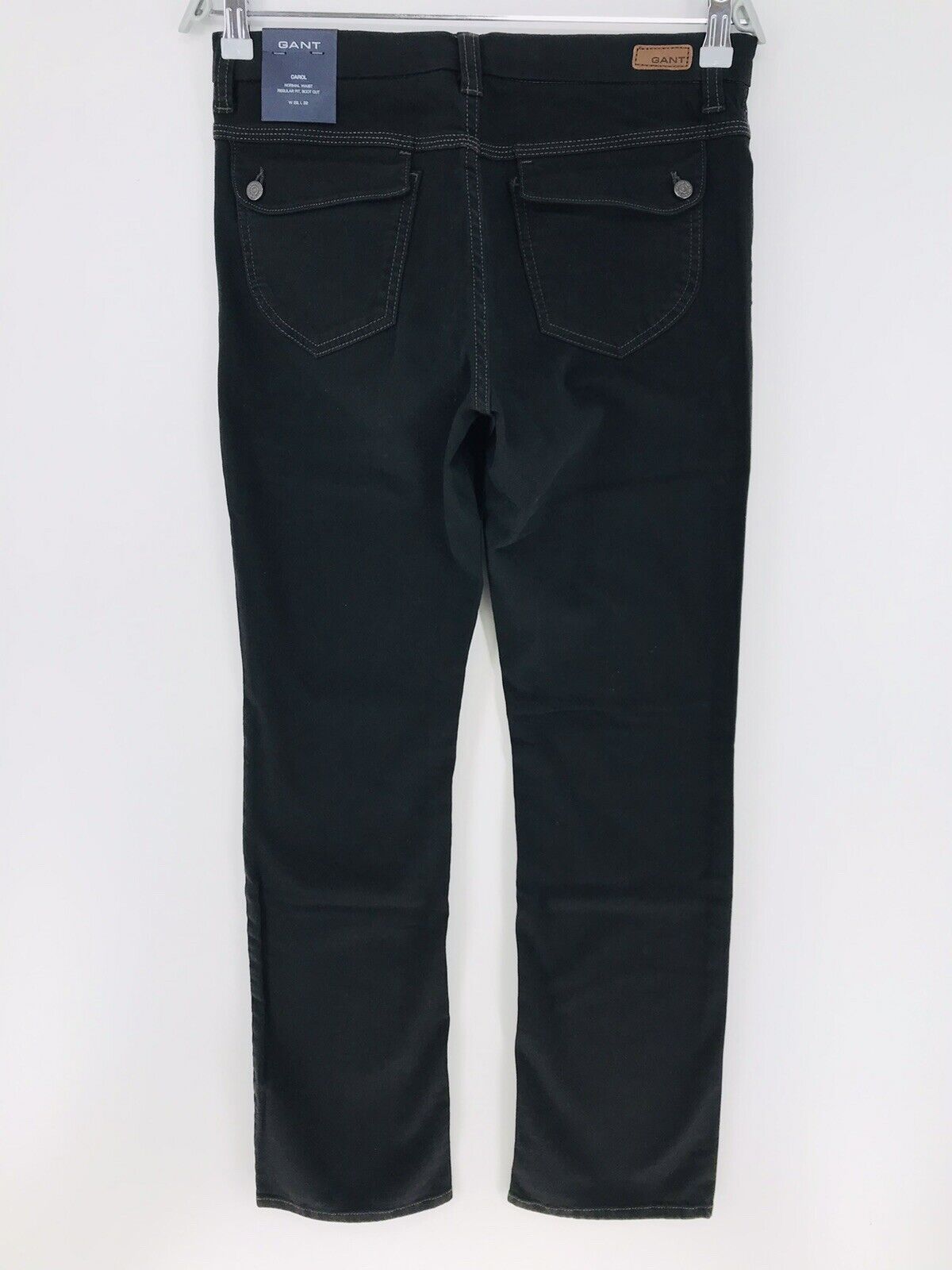 UVP €119 GANT CAROL Damen Schwarz Normal Waist Regular Bootcut Fit Jeans W29 L32