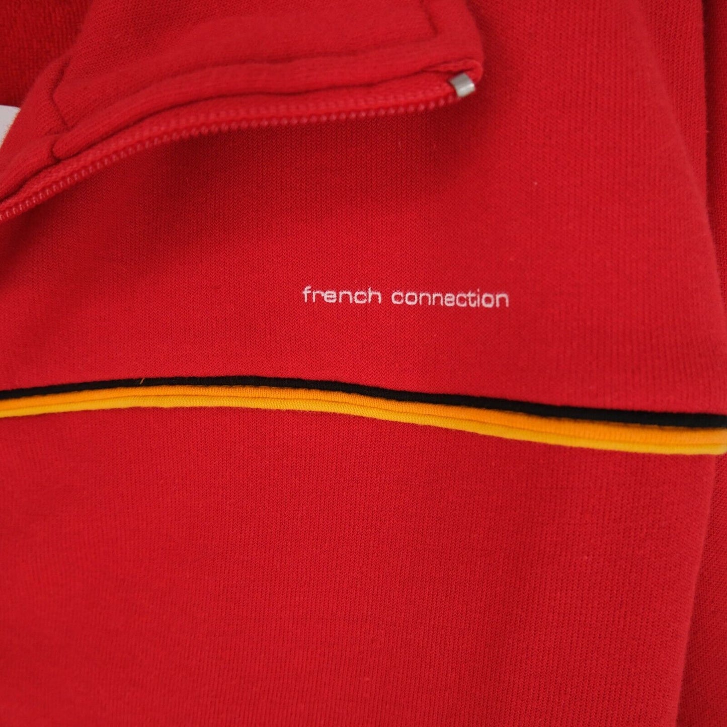 FRENCH CONNECTION Red Full Zip Jumper Sweater Size L XL