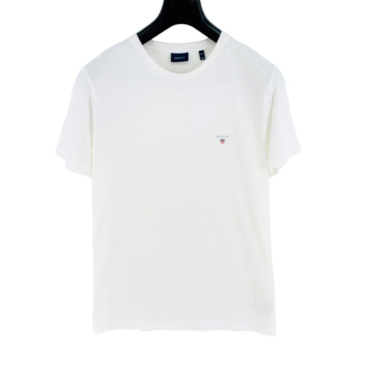 GANT T-shirt blanc uni à col rond Taille 2XL XXL