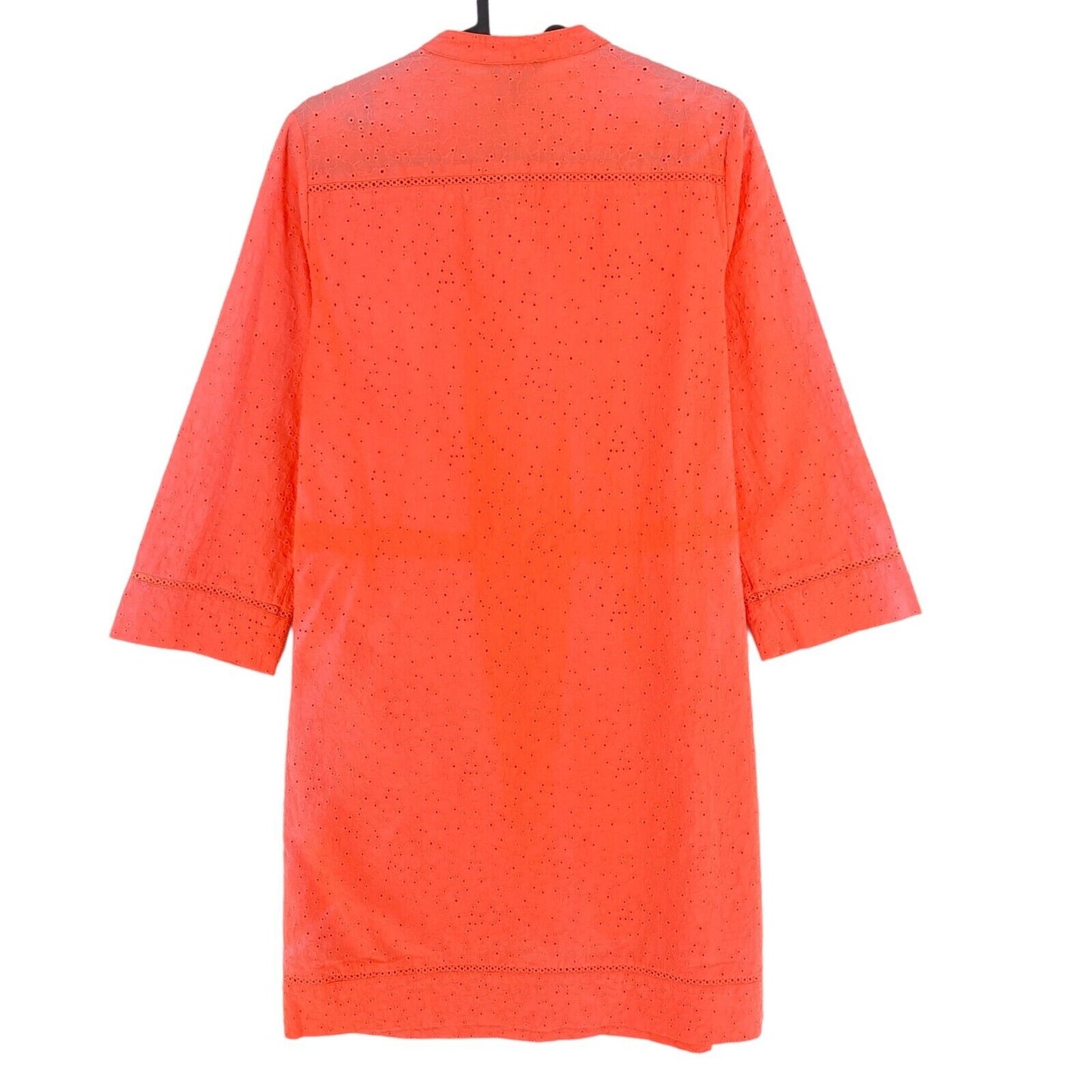 GANT Hemdkleid mit Lochstickerei, in Rosa und Orange, Größe EU 34, UK 8, US 4