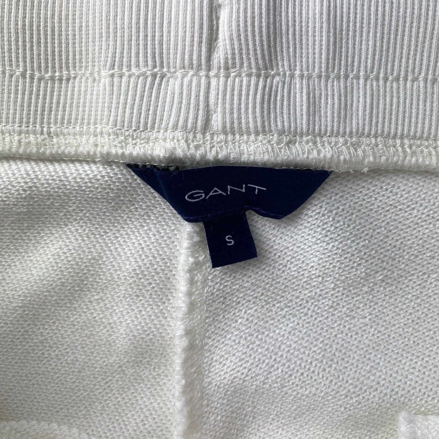 GANT Pantalon de survêtement à revers coupe régulière blanc pour femme Taille S