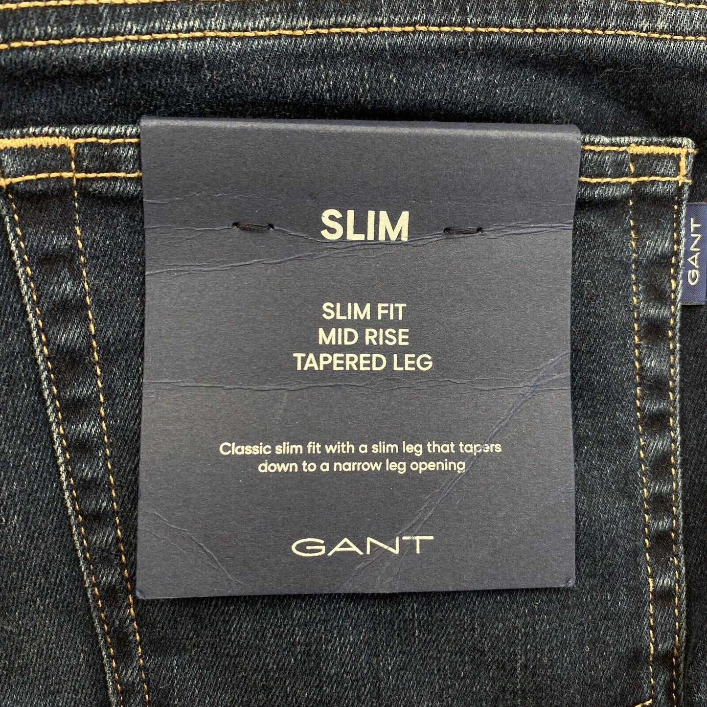 GANT Women Navy Blue Super Stretch Slim Fit Jean Size W27 L34