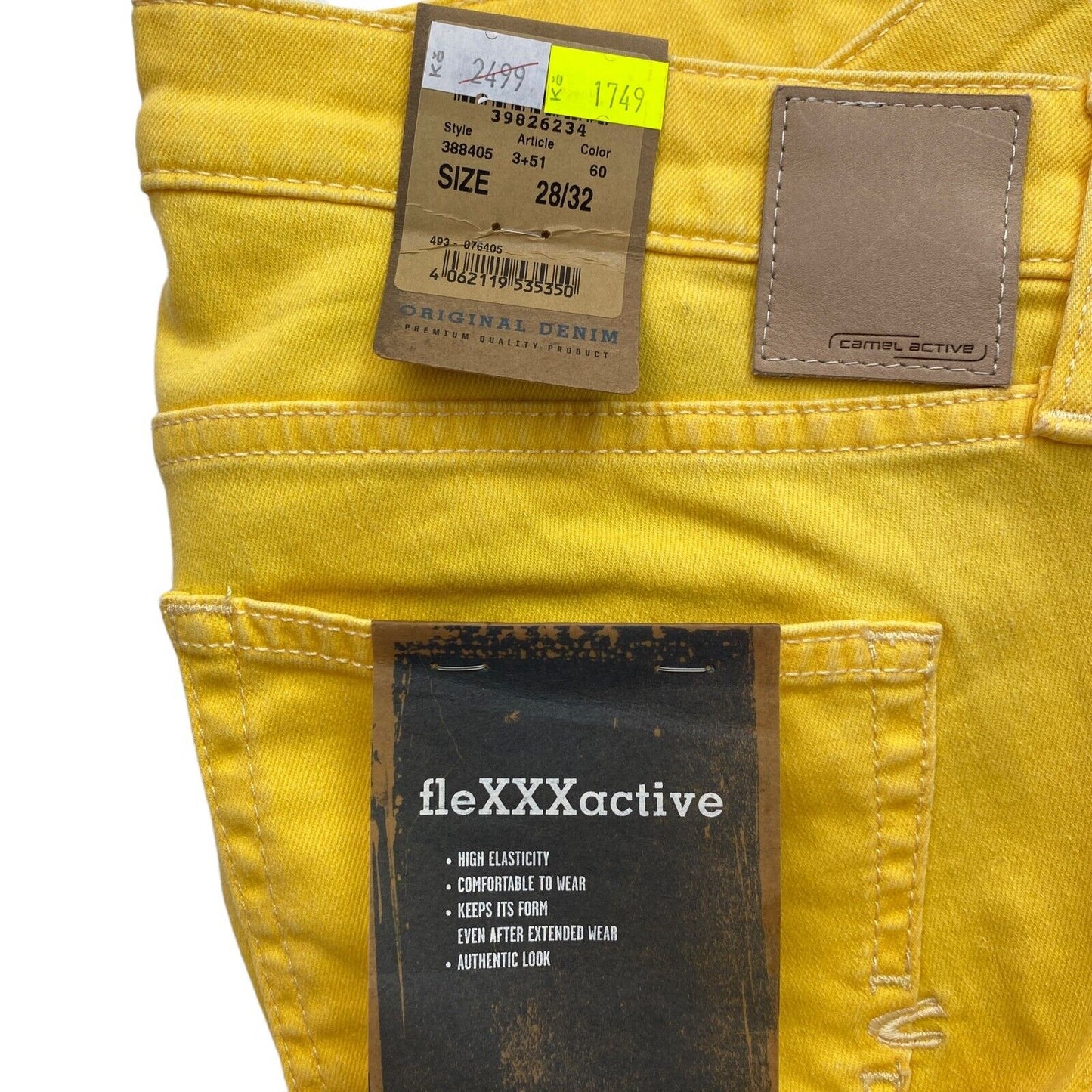 Camel Active Women Yellow Slim Fit Jeans Size W28 L32