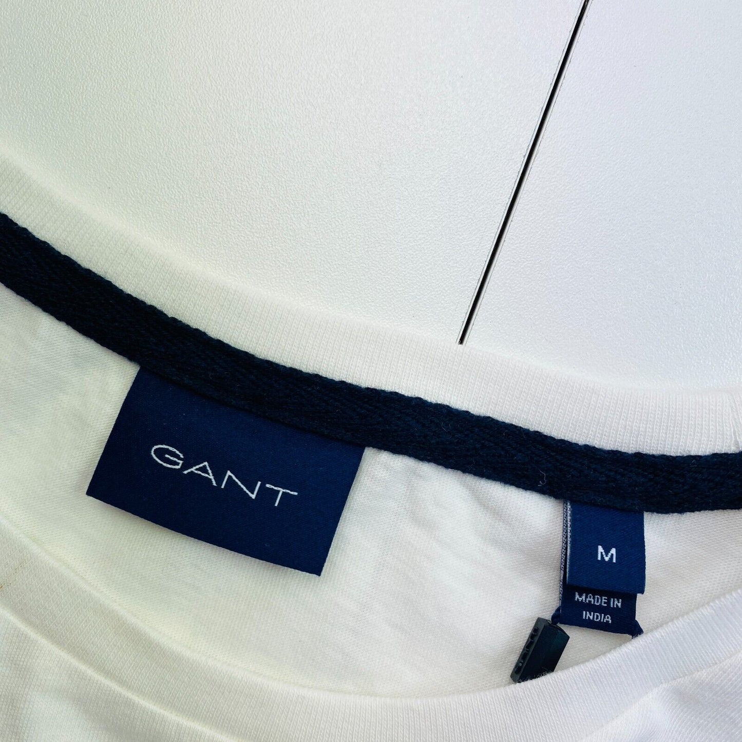 GANT White 1949 Logo Crew Neck T Shirt Size M