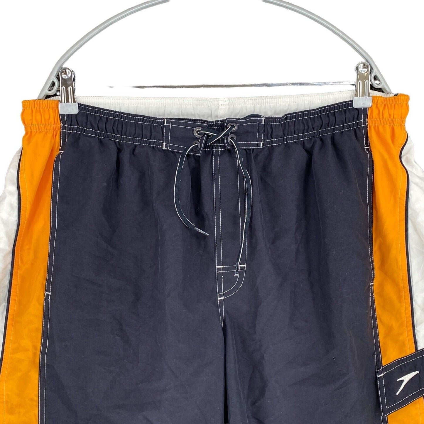 Speedo Gestreifte Mehrfarbige Bademode Badehose Shorts Größe L