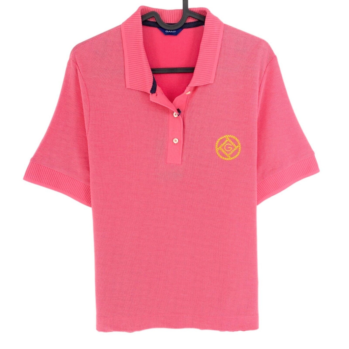 GANT Pink Rope Icon Pique Polo Shirt Size S