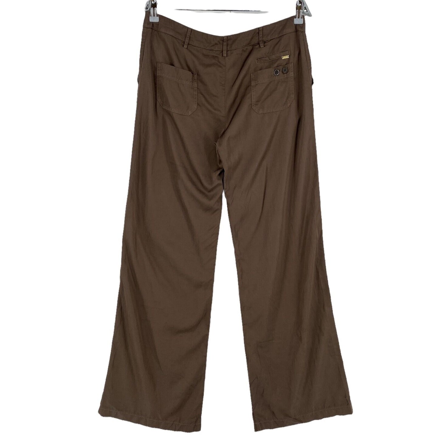 RPR 238 € LIU JO Pantalon habillé à jambe large marron Taille 44 W32