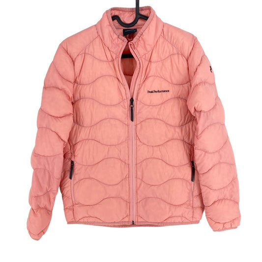 Girls Peak Performance Light Pink HELIUM Down Puffer Jacket Size 160 cm