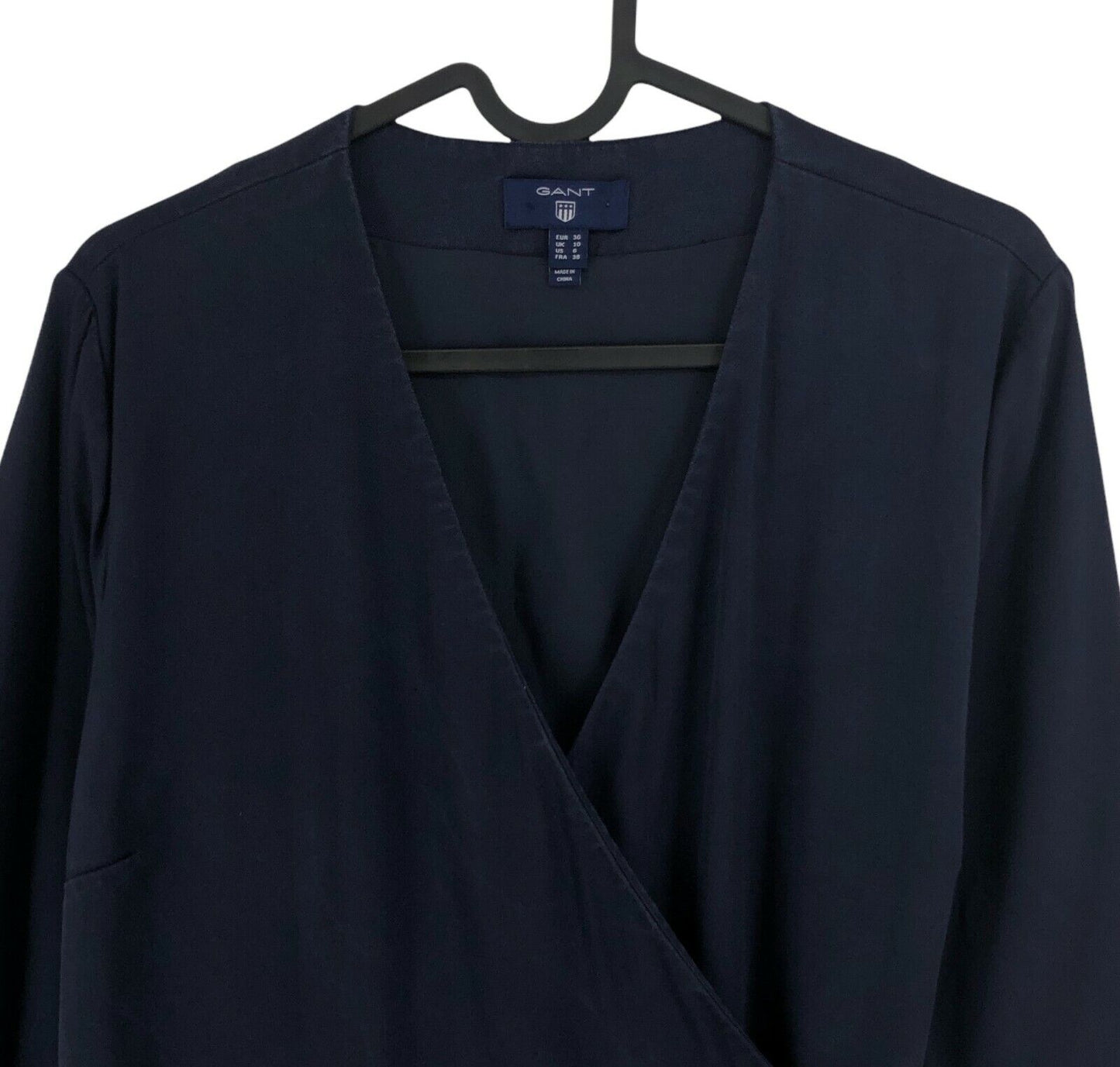 GANT Navy Blue V Neck Wrap Up Dress Size EU 36 UK 10 US 6