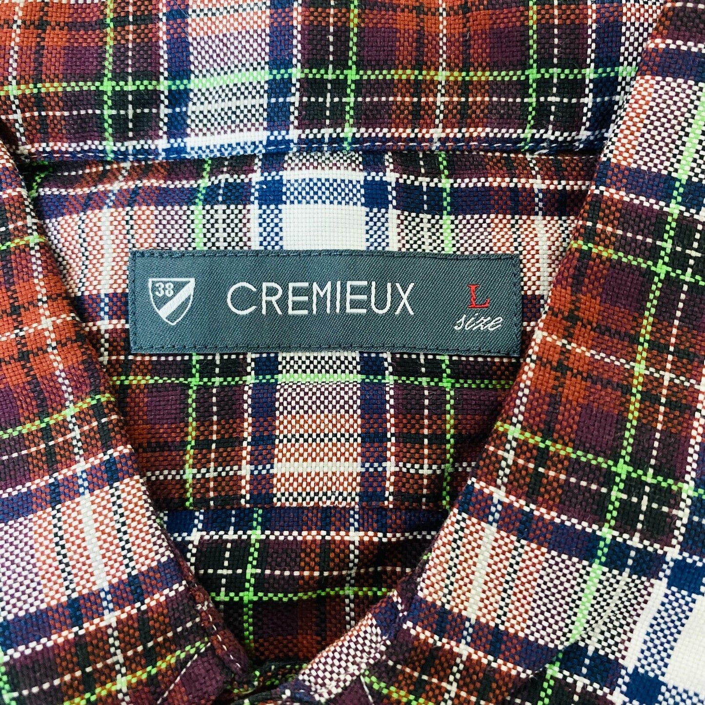 Daniel Cremieux Mens Red Check New Castle Shirt Size L