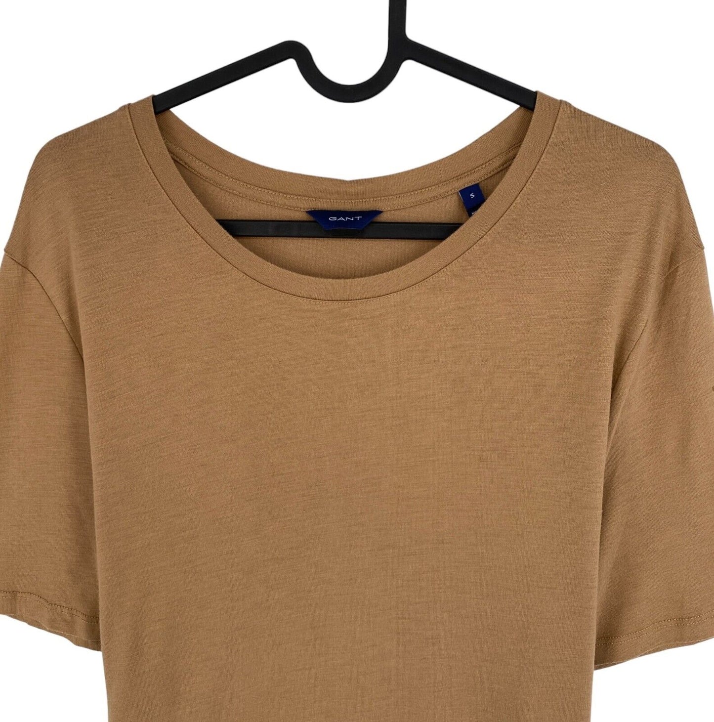 GANT Women Brown Light Weight Crew Neck T Shirt Size S