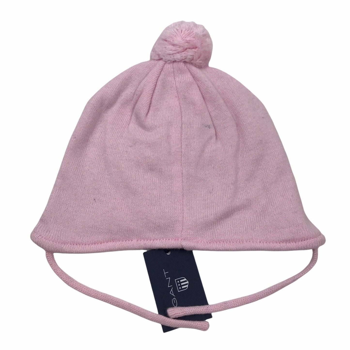 GANT Kids Girls Light Pink Pompom Beanie Hat Size S M