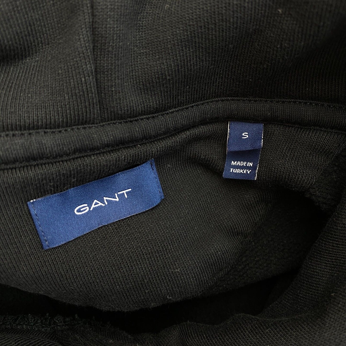 GANT Noir Rétro Bouclier Sweat À Capuche Pull Pull Taille S