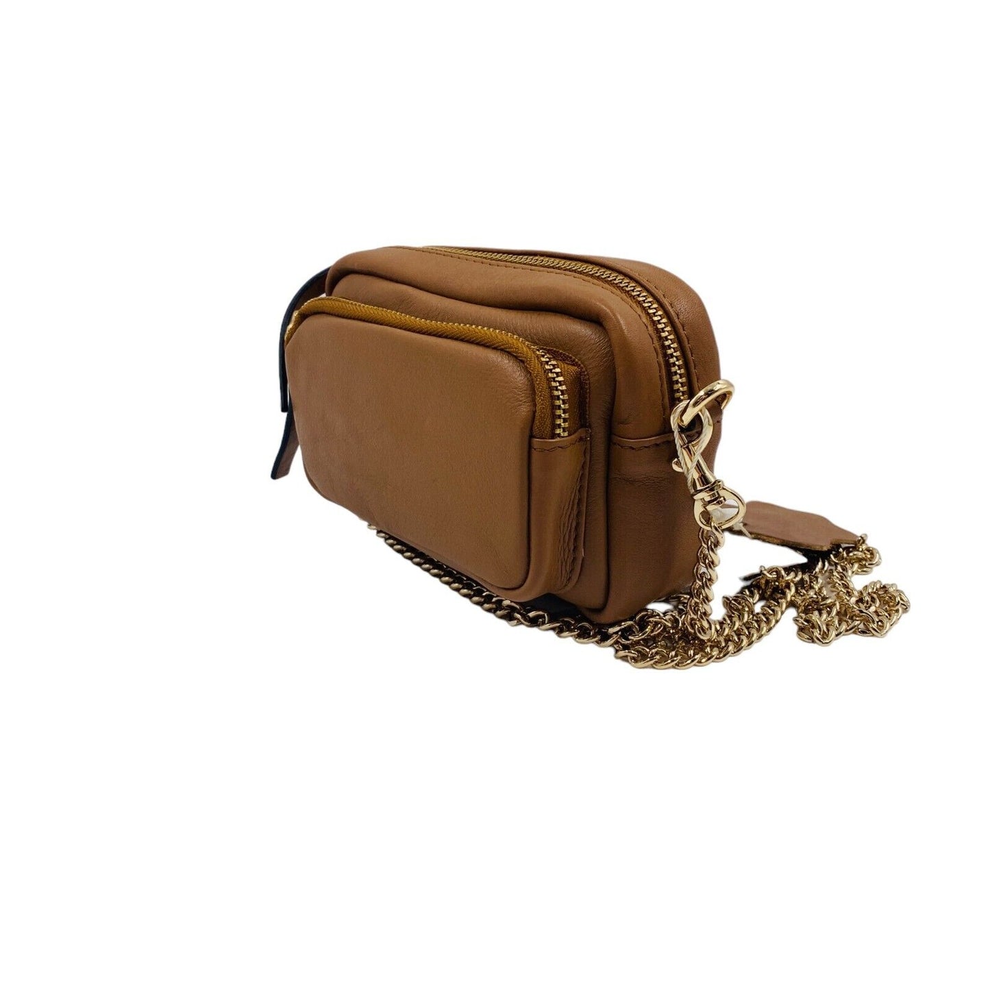 NEUVILLE Brown Leather Clutch Bag