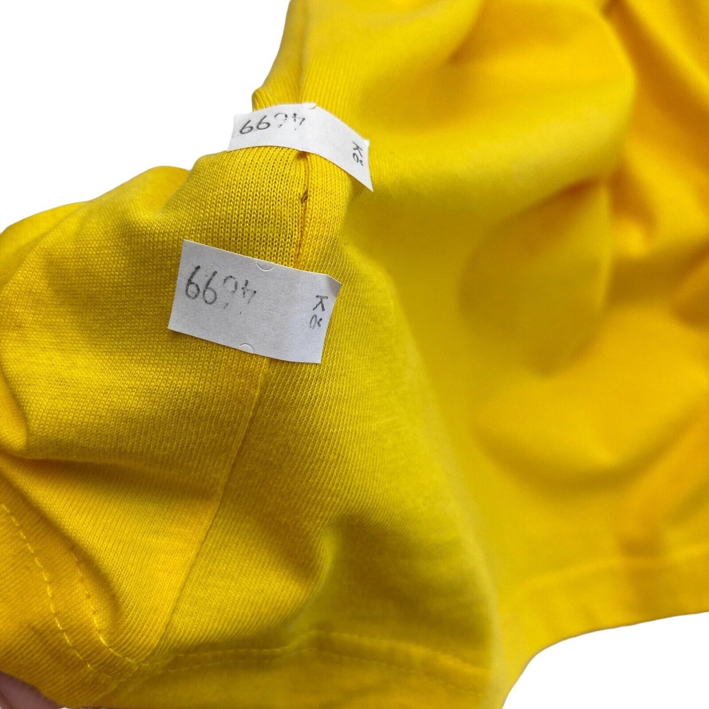 GANT Yellow Contrast Logo Crew Neck T-Shirt Size M