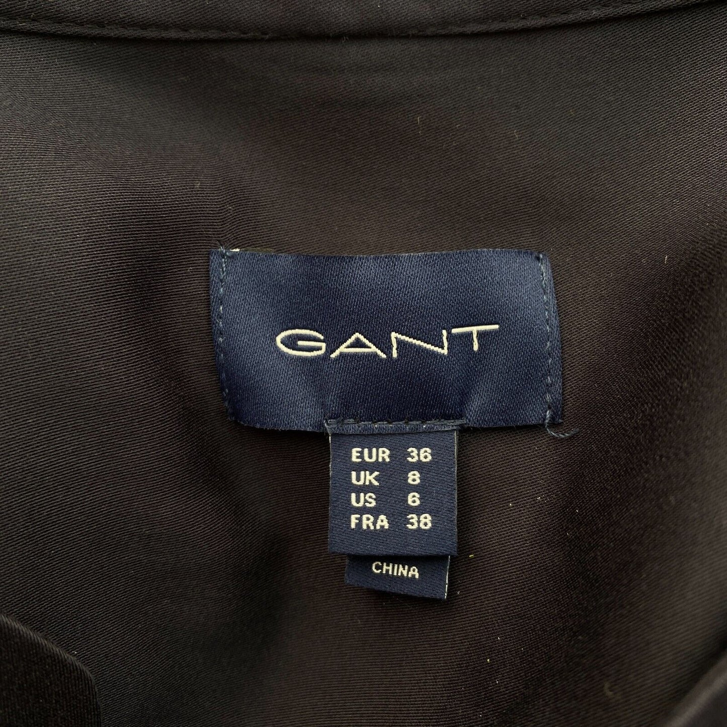 GANT Women Navy Blue Belted Fluid Dress Size EU 36 UK 8 US 6