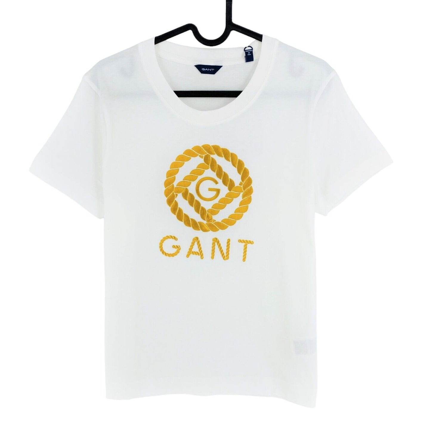 GANT White Rope Icon Crew Neck T Shirt Size M