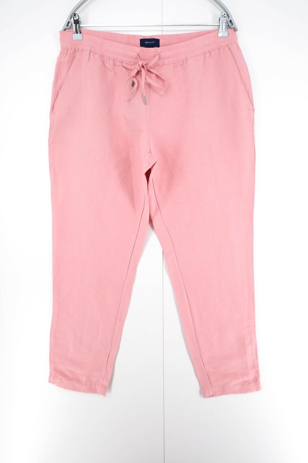 GANT Pink Summer Linen Pull On Pants Trousers Size EUR 38 UK 10 US 8