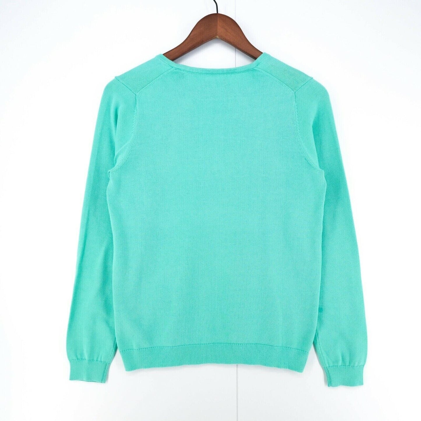 GANT Pull en coton vert à col en V Taille XS