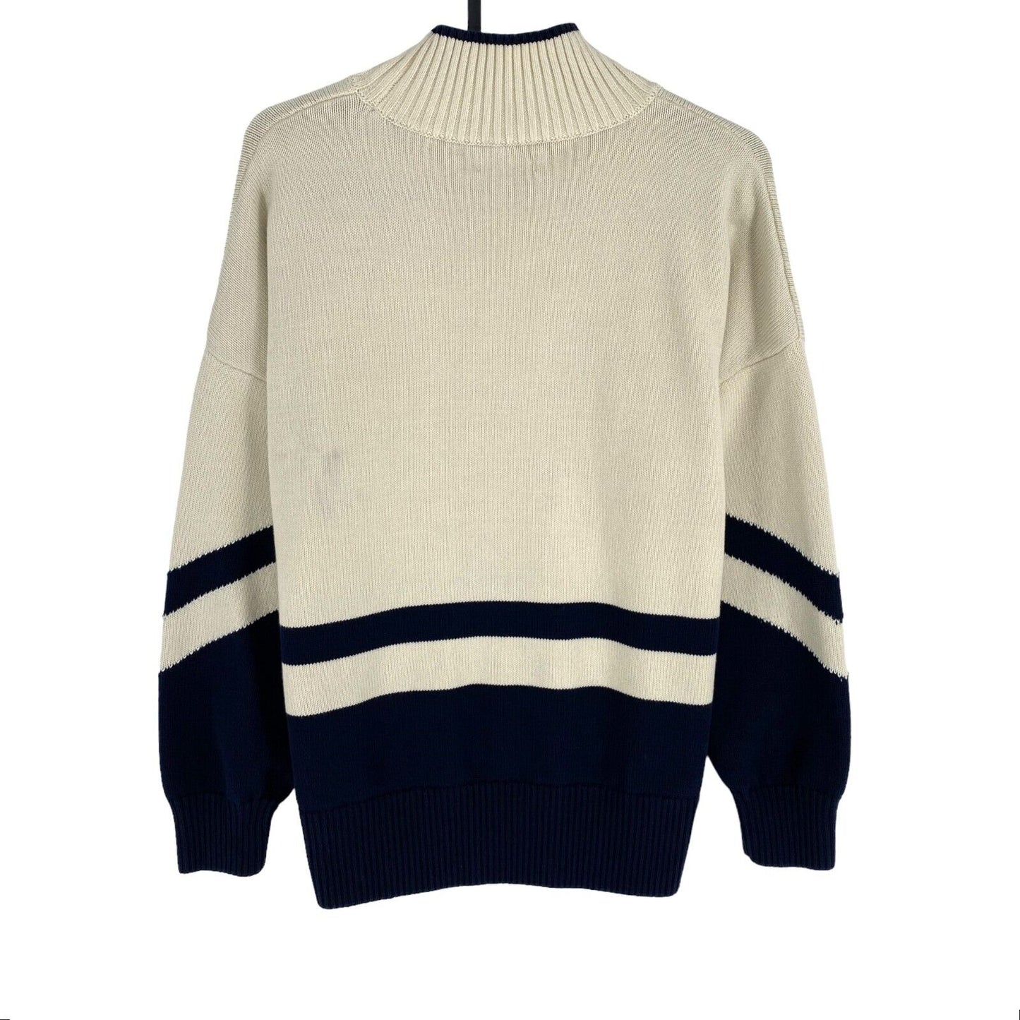 GANT Beige Logo Pull à col montant Pull Taille M