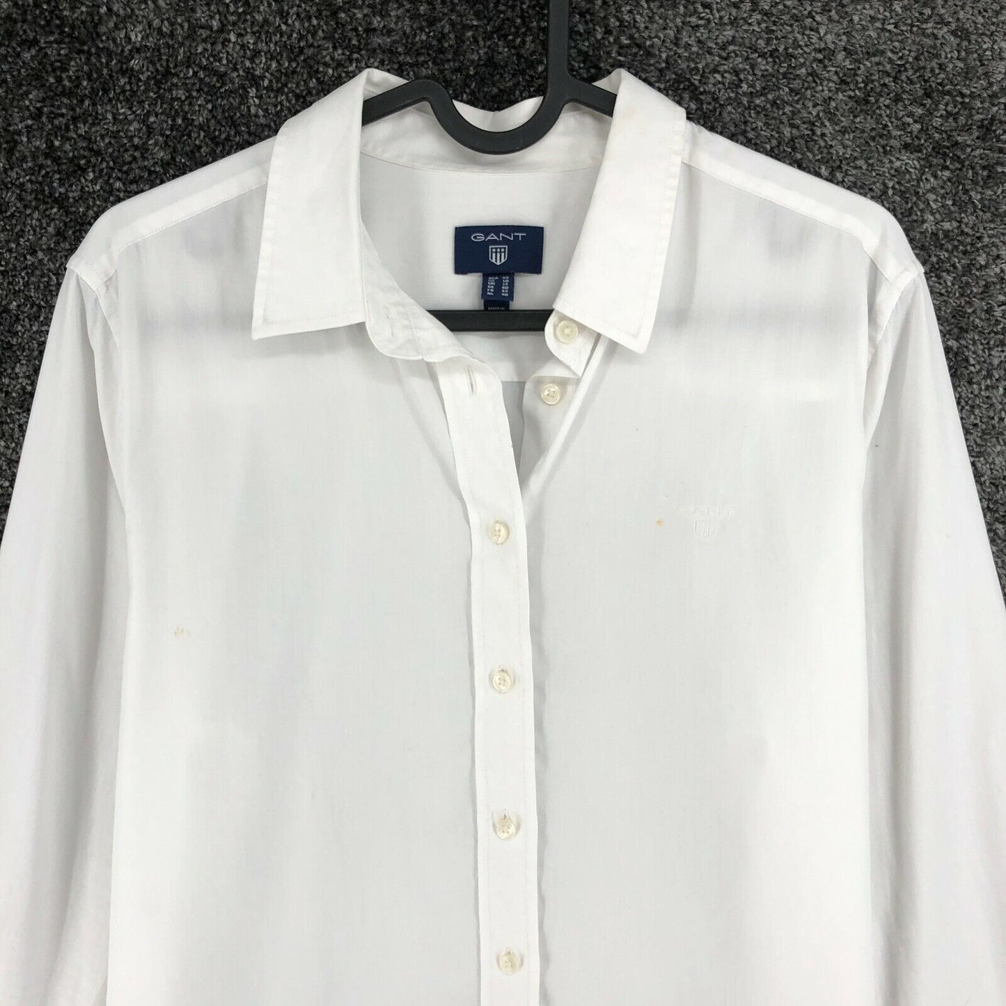 GANT White Solid Shirt Size EU 40 UK 14 US 10