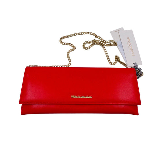 Rinascimento Red Eco Leather Clutch Bag