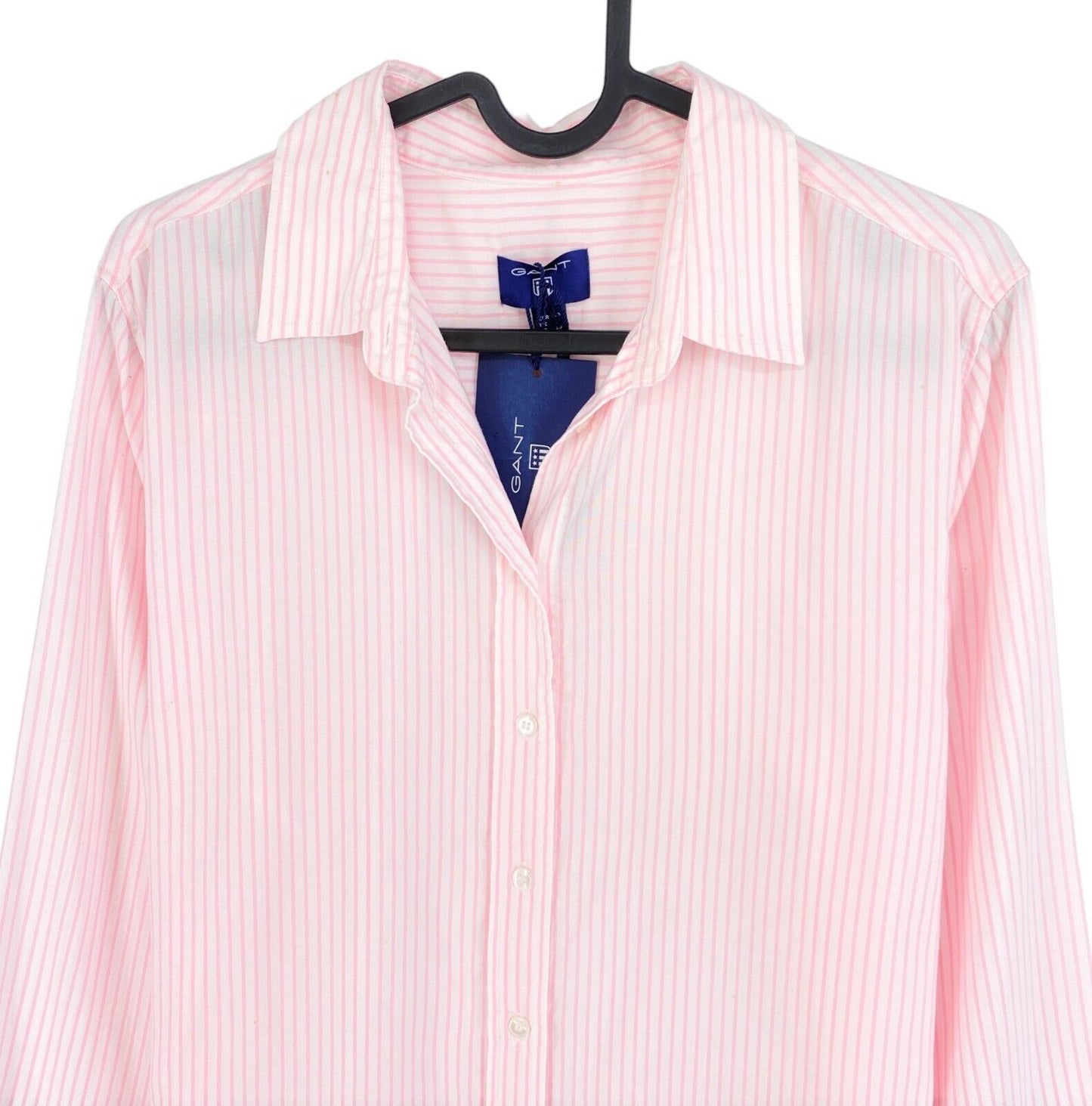 GANT Pink Tech Prep Oxford Striped Shirt Size EU 36 UK 10 US 6