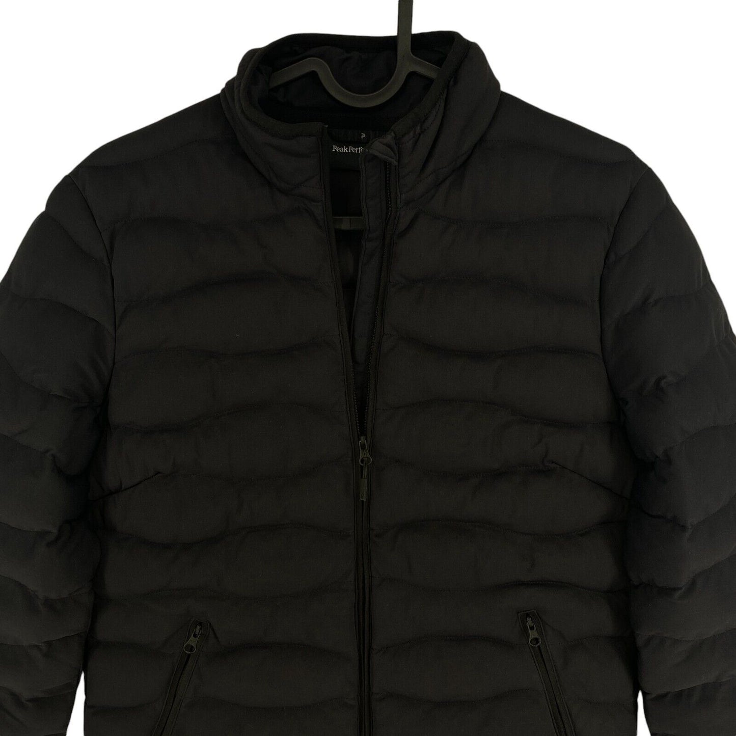 Peak Performance Women Black Helium Quilted Jacket Coat Size M