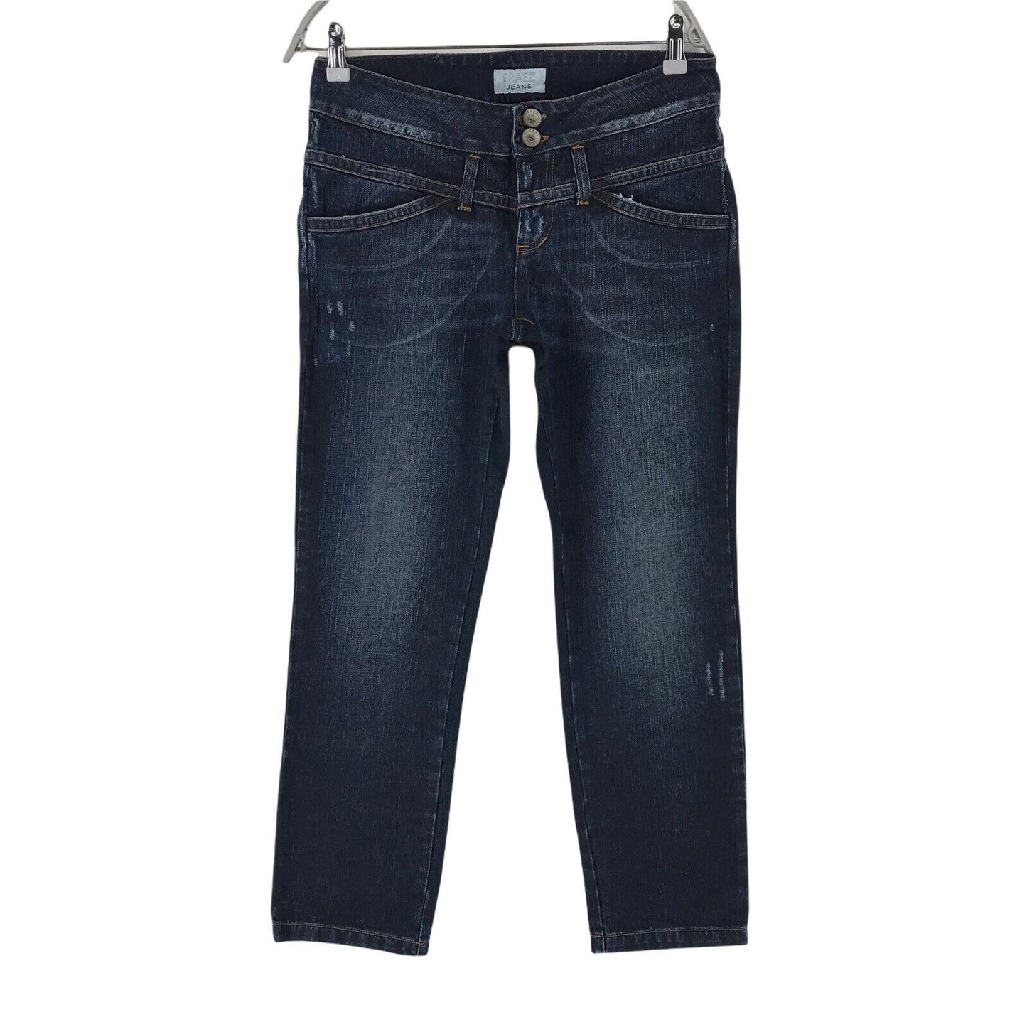 BRAEZ Femme Bleu Coupe Droite Ample Jeans Taille W29