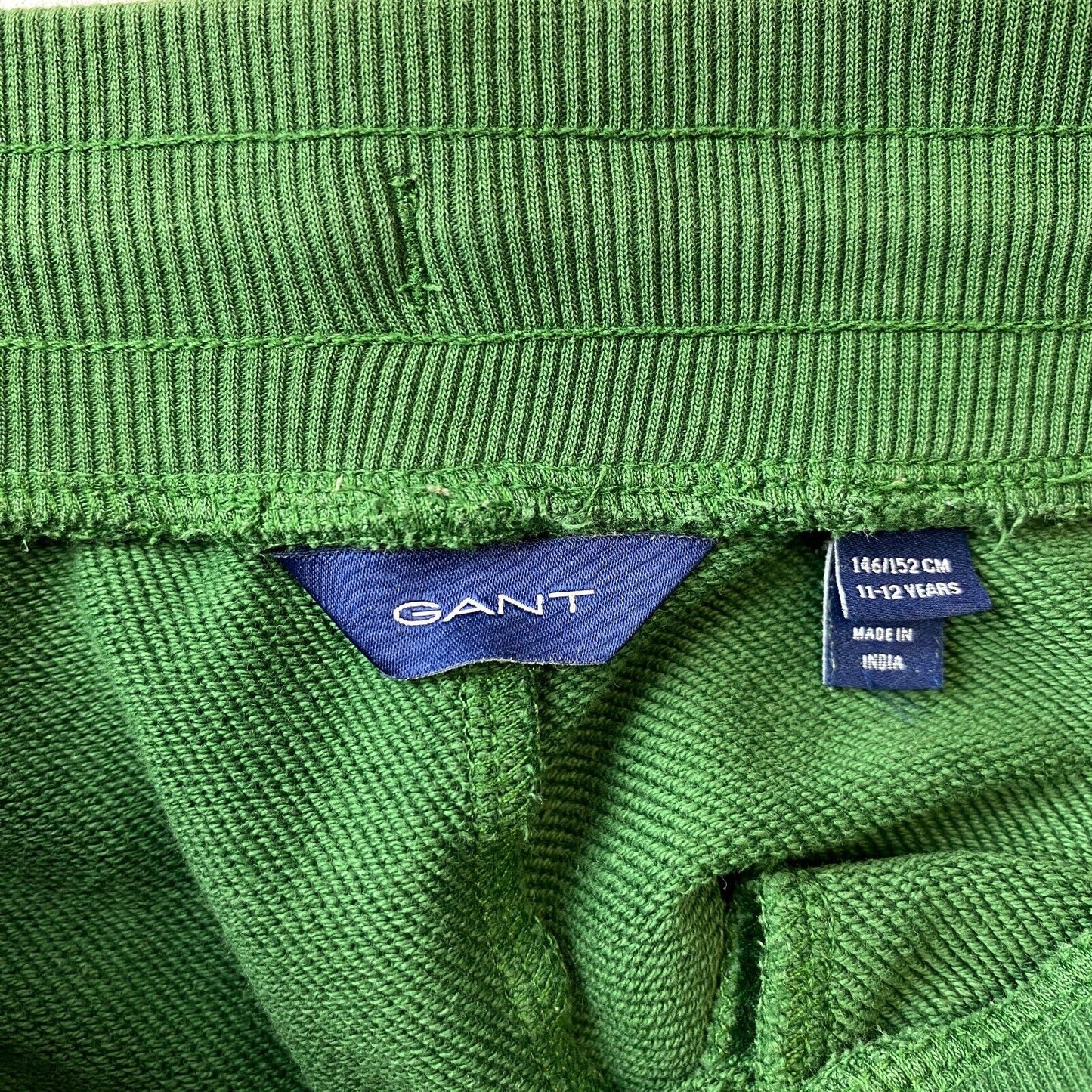 GANT Pantalon de survêtement à revers Regular Fit pour garçon vert 11-12 ans 146/152 CM