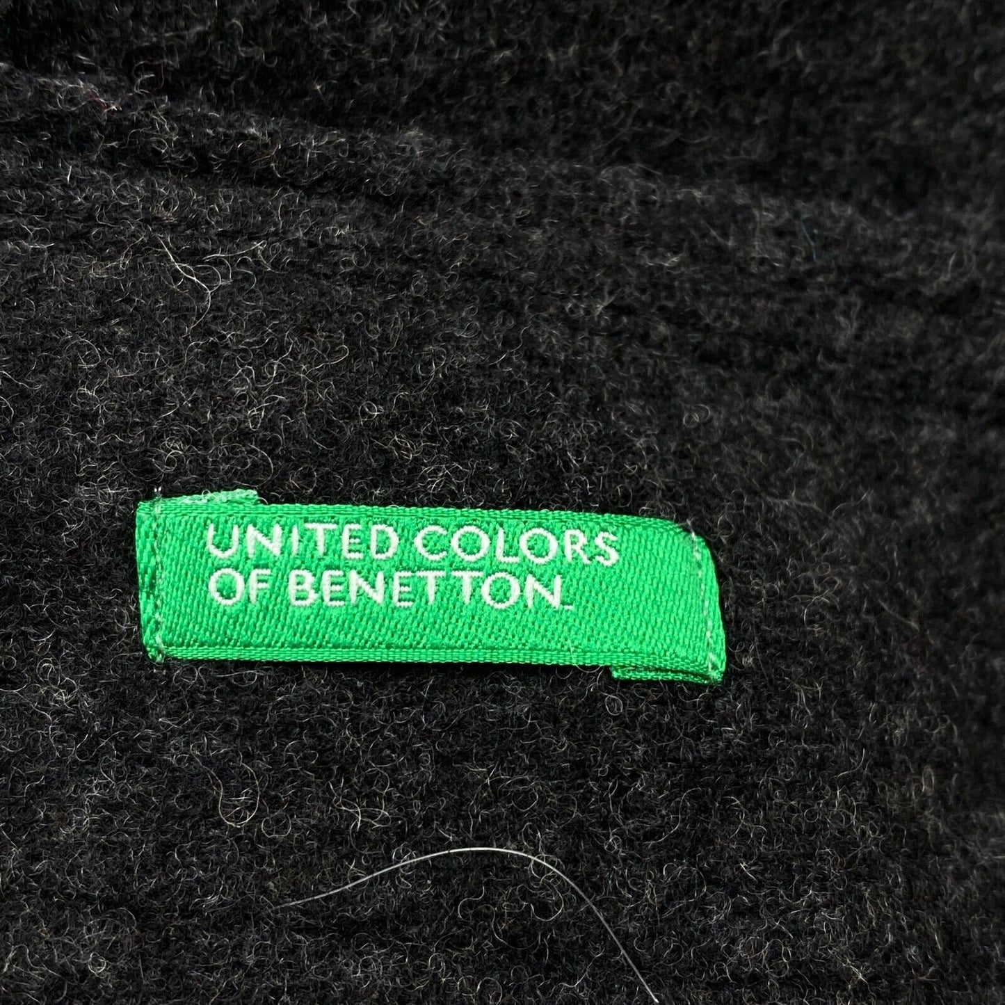 UNITED COLORS OF BENETTON Black Wool Blend Bermuda Shorts Size IT 40 W27