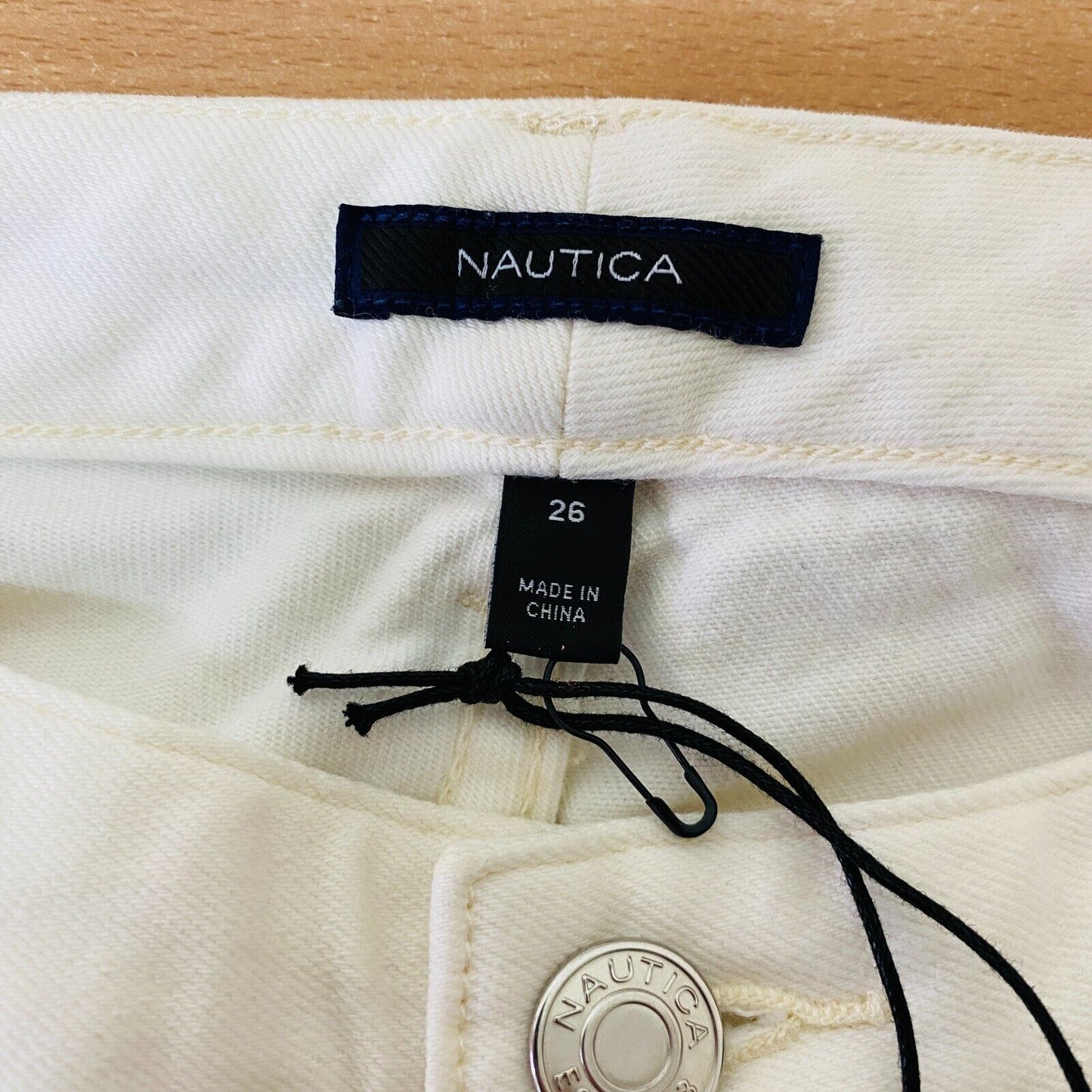 NAUTICA Women White Stretch Slim Fit Jeans Size W26