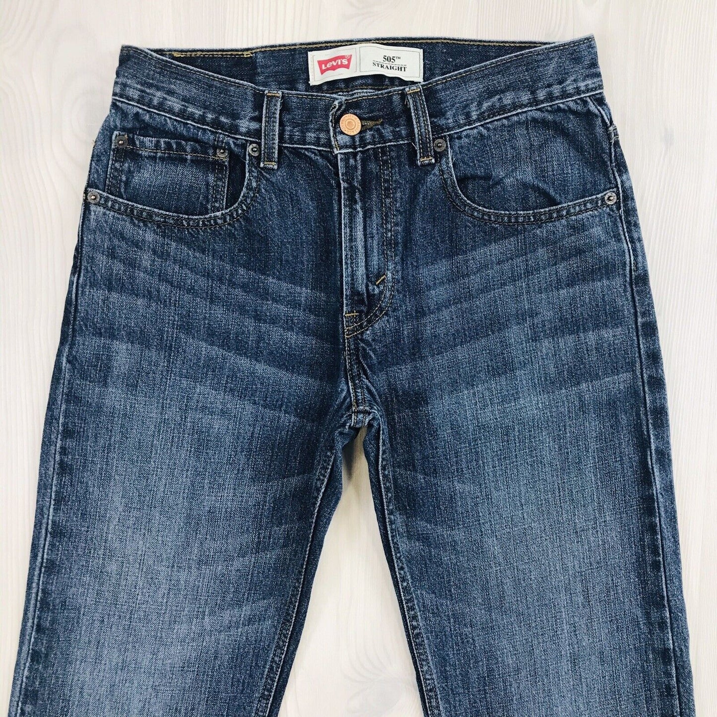 Vintage Levi's 505 Blue Regular Straight Fit Jeans 16 Reg / W28 L28