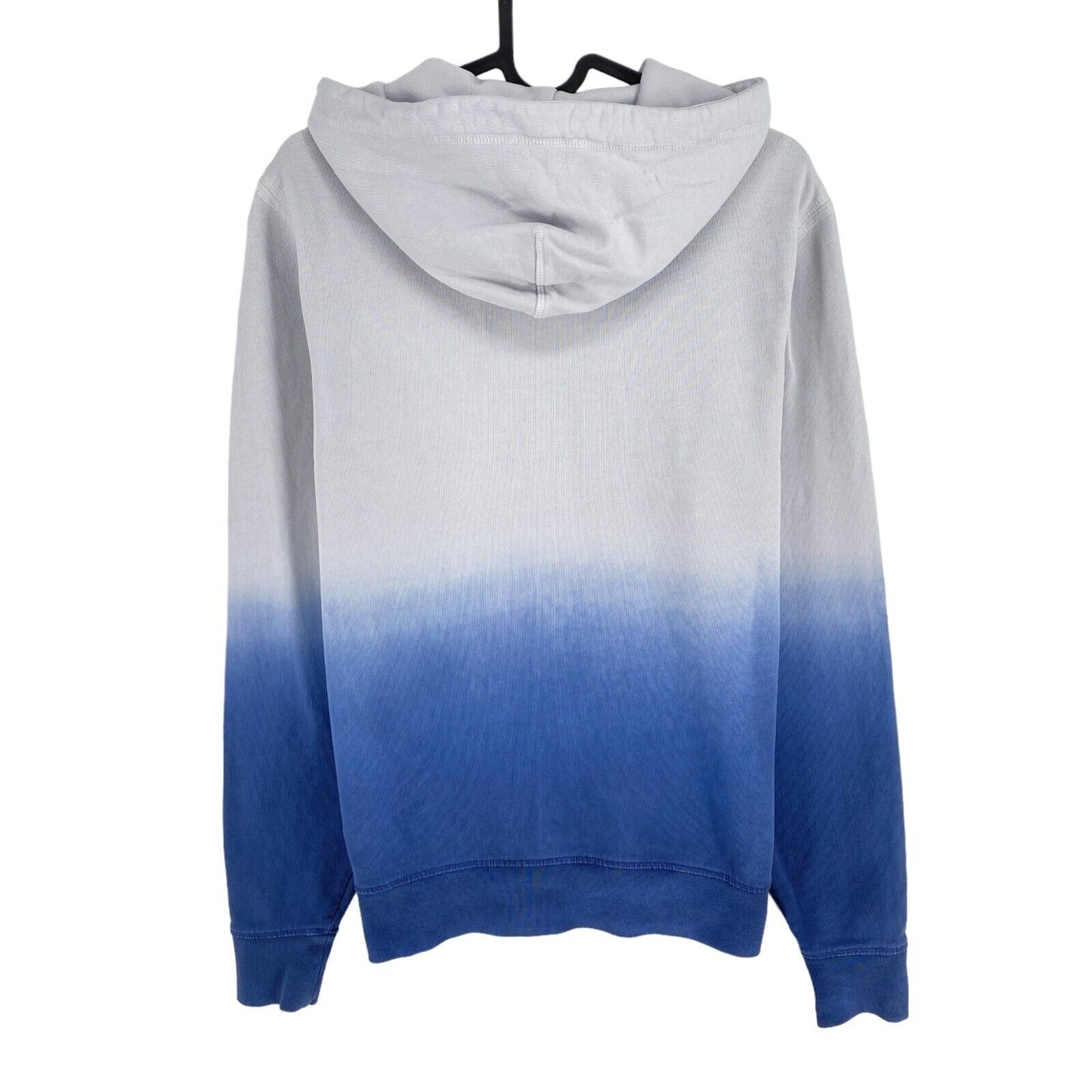 Tommy Hilfiger Weißer Dip Dye Hoodie Pullover mit geprägtem Logo Größe S