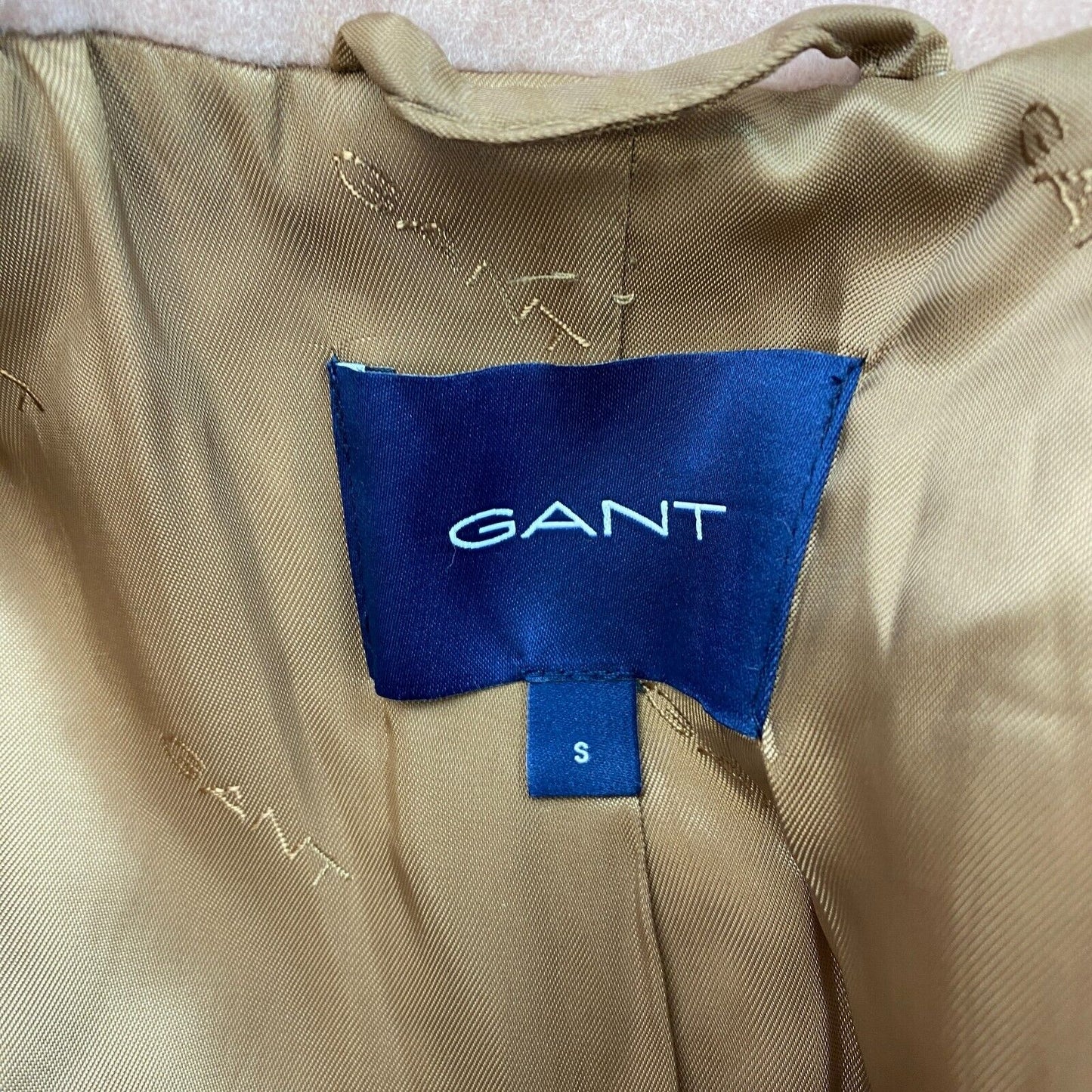 GANT Pink Wool Tailored Over Coat Jacket Size S