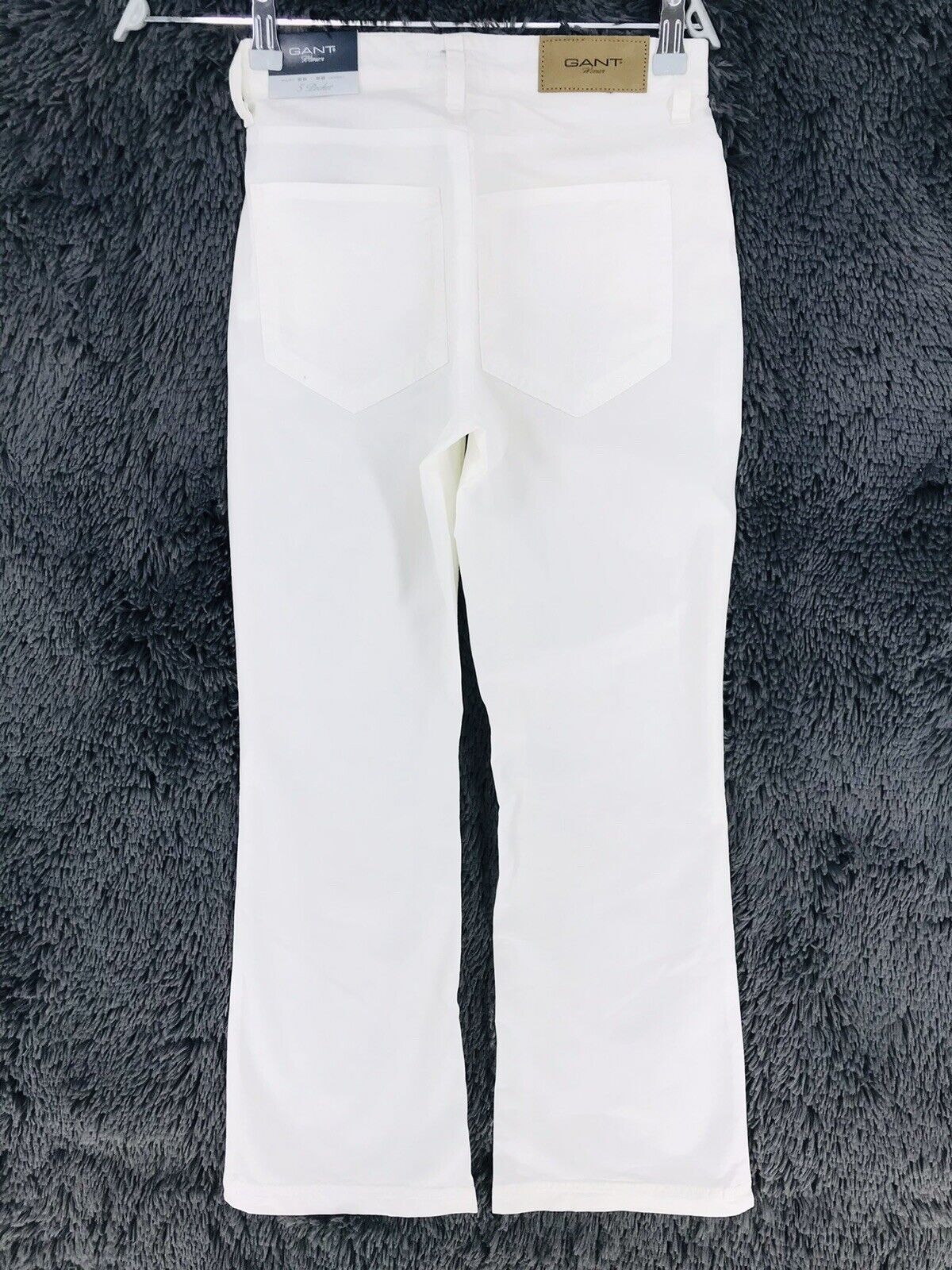 Pantalon chino coupe bootcut standard extensible blanc GANT pour femme W25 L28